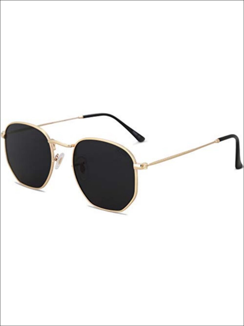 SOJOS Square Polarized Sunglasses Hexagonal Polygon Small 52mm UV400